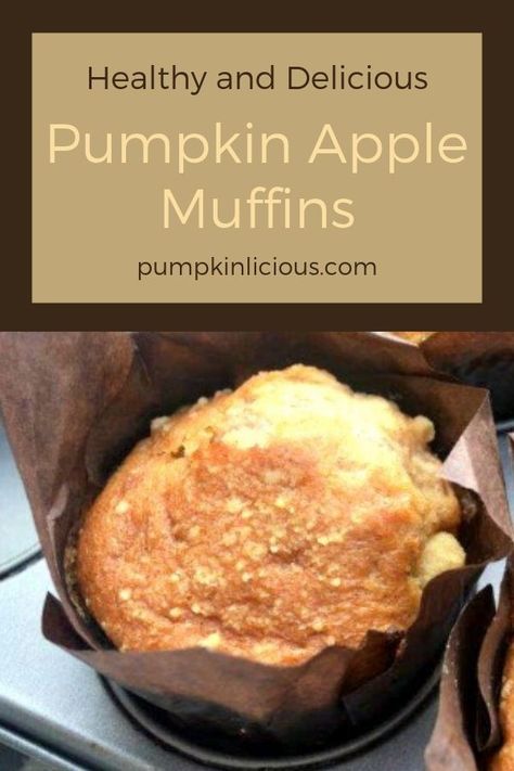 Apple Muffins Recipe, Pumpkin Growing, Pumpkin Apple Muffins, Apple Muffins Healthy, Fall Muffins, Apple Muffin Recipes, Muffins Healthy, Apple Muffins, Pumpkin Bread Recipe