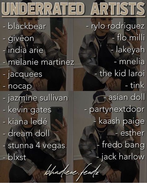 Underrated Music, Underrated Artists, Kiana Lede, India Arie, Kevin Gates, Song Suggestions, Asian Doll, Dream Doll, Melanie Martinez