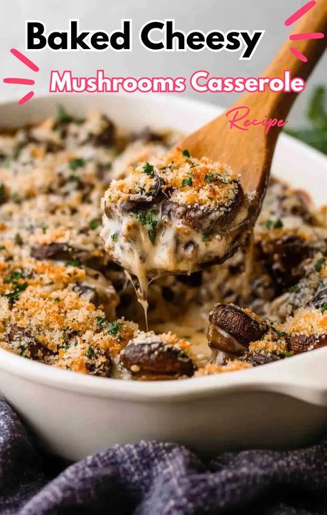 Mushroom Mozzarella Bake, Stuffed Mushroom Casserole 12 Tomatoes, Mushroom Casserole Recipes, Stuffed Mushroom Casserole, Mushroom Bake, Baked Mushrooms, Mushroom Casserole, Beef Barley, Beef Barley Soup