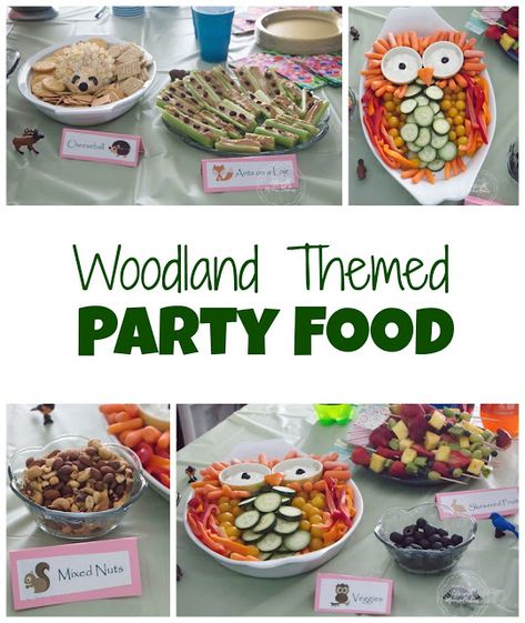 Woodland Birthday Party Food, Woodland Party Food, Natural Birthday Party, Woodland Creatures Birthday, Woodland Baby Shower Food, Woodland Creatures Party, Woodland Themed Party, Enchanted Forest Birthday Party, Fox Birthday Party