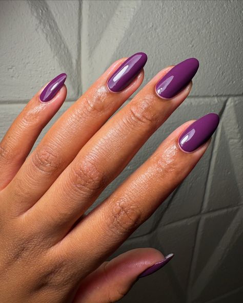 A creme polish swatch will forever have my heart🫶🏾 . Shade name: Figgy Delight 💜 @lightslacquer Home for the harvest collection *pr . Link in bio to shop | use code PATTY10 for a discount | . . . #nails #nailsofinstagram #nailsdaily #purplenails #fallnails #diynails #nailinspo #lightslacquer #almondnails #canada Grape Purple Nails, Purple Nails With Chrome, Grape Nails, Purple Chrome Nails, Purple Chrome, Chrome Nails Designs, Nail Art Techniques, The Harvest, Hot Nails