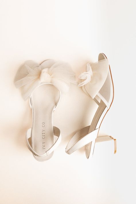 Sicily Dress - Champagne Lining – Ivy City Co Wedding Shoe With Bow, Beach Wedding Bridal Shoes, Low Block Heel Bridal Shoes, Wedding Heels Vintage, Satin Bridal Shoes, Dainty Wedding Shoes, Short Wedding Heels, Chunky Wedding Heels, Wedding Photos Shoes