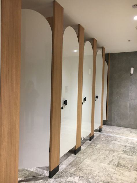 Spa Bathroom Commercial, Commercial Ada Bathroom Design, Toilet Stall Design, Small Public Toilet Design, Public Shower Room Design, Public Toilet Interior, Toilet Architecture, Public Bathroom Design, Public Restroom Design