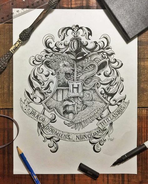 Harry Potter Drawing Ideas, Harry Potter Drawing, Fanart Harry Potter, Harry Potter Sketch, Hp Tattoo, Art Harry Potter, Harry Potter Art Drawings, Harry Potter Tattoos, Harry Potter Tattoo