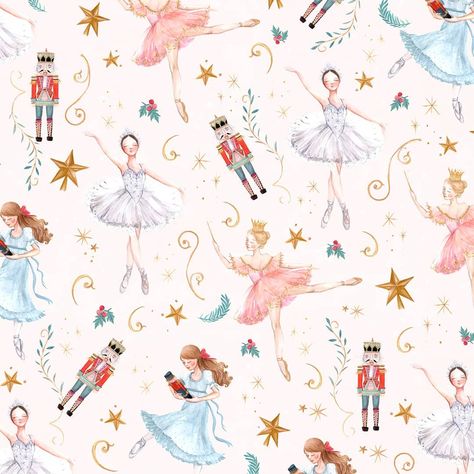 Girly Birthday Cakes, Ballet Illustration, Ballerina Illustration, Nutcracker Ballet, Photography Wallpaper, Christmas Illustration, Watercolor Pattern, Christmas Background, Christmas Art