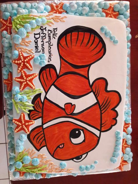 Pastel de Nemo Finding Nemo Birthday Cake Buttercream, Pastel