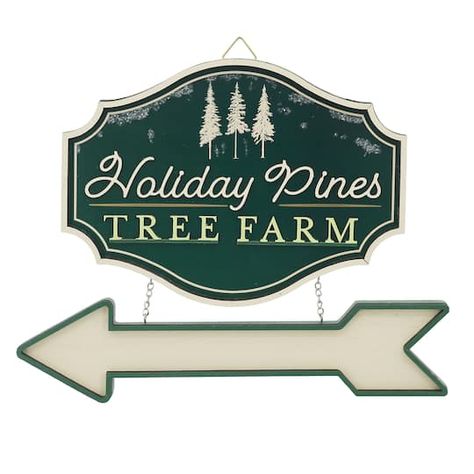 Holiday Pines Wall Sign by Ashland® Christmas Tree Farm Sign, Tree Farm Sign, Christmas Tree Sign, Law Office Decor, Wall Accents Decor, Tree Sign, Pine Walls, Tree Signs, Mirror Sign