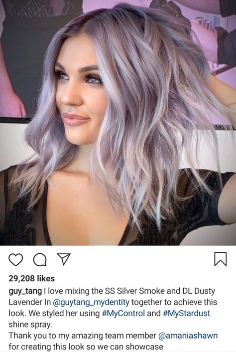 Long Bob Purple Hair, Beautiful Silver Hair, Lilac Platinum Blonde Hair, Unique Platinum Blonde Hair, Icy Violet Hair, Edgy Hair Color Ideas 2023, Grey Violet Hair, Eggplant And Blonde Hair, Violet And Blonde Hair