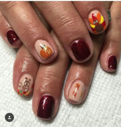 Thanksgiving/fall nail art. Nail Art Turkey, Turkey Nails, Fall Nail Art, Convenience Store Products, Nail Designs, Nail Art, Nails