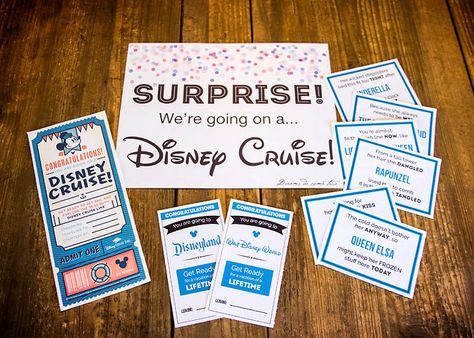 Disney Scavenger Hunt Surprise, Disney Cruise Scavenger Hunt Surprise, Disney Cruise Ticket Printable Free, Disney Cruise Surprise Ideas Kids, Disney Cruise Surprise Reveal, Disney Cruise Scavenger Hunt, Disney Cruise Reveal, Disneyland Reveal, Cruise Scavenger Hunt