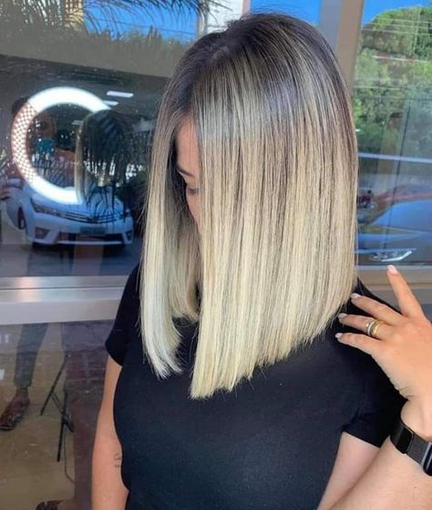 Long Bob Haircuts With Highlights, Medium Length Hairstyle, Haircuts For Ladies, Haircuts 2024, Long Bobs, Blonde Hair Looks, Short Hair Haircuts, Short Blonde Hair, Summer Hair