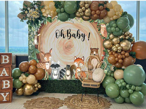 Woodland Baby Shower Decoration 1Pcs Woodland Animals Oh Baby Backdrop 4Pcs Wood Grain Box with BABY Letter 115Pcs Sage Green Brown Nude Cream Neutral Balloon Arch Kit Gender Reveal Party Decoration #ad #woodland Woodland Theme Gender Reveal, Woodland Theme Backdrop Ideas, Woodland Baby Shower Theme Balloon Arch, Forrest Baby Shower Decorations, Gender Reveal Woodland Theme, Woodland Theme Balloon Arch, Gender Reveal Forest Theme, Forest Balloon Arch, Neutral Woodland Baby Shower Ideas