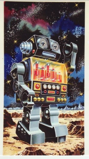 Vintage Robot Art, Vintage Futurism, Robot Decorations, Robot Tattoo, Scifi Artwork, Vintage Robots, Retro Robot, Sci Fi Comics, Arte Robot