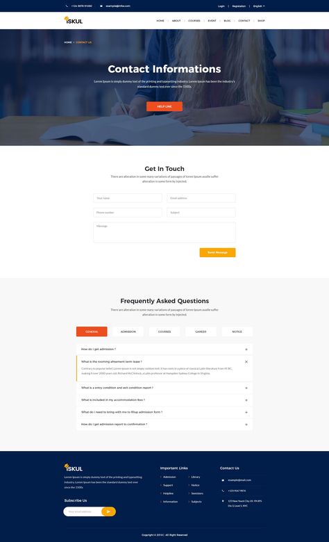 Contact Page | FAQ | Frequently Asked Questions | Contact Information | Web Page UI Faq Design, Google Site Templates, Coffee Site, Contact Us Page Design, Real Estate Landing Pages, Web Design Websites, Web Design Quotes, Educational Website, Creative Web Design