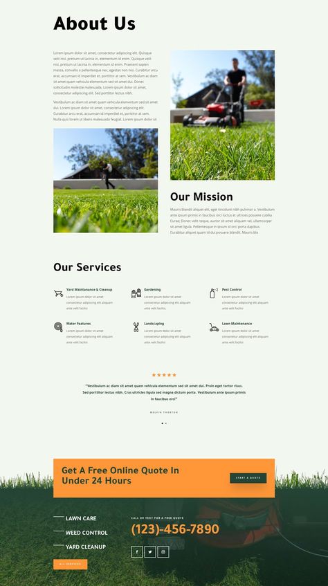 Get a FREE Landscape Maintenance Layout Pack for Divi | Elegant Themes Blog Yard Cleanup, Library Icon, Web Design Websites, Landscaping Business, Divi Theme, Lawn Service, Landscape Maintenance, Lawn Maintenance, Grid Layouts