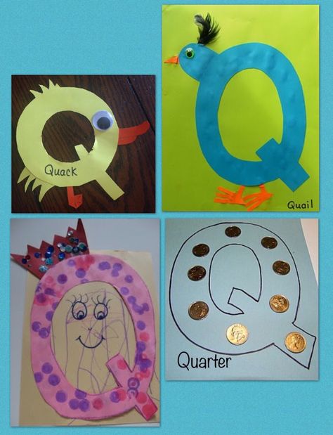 Q Letter Craft Preschool, Q Letter Craft, Q Is For, Letter Q Crafts For Toddlers, Letter Q Crafts For Preschoolers, Letter Q Activities For Preschool, Q Crafts For Preschool, Letter Q Craft, Letter Q Crafts