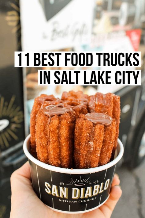 If you are looking for a fun food experience, why not try some of the best food trucks in Salt Lake City? We've compiled the best ones here. Salt Lake City Restaurants, Utah Restaurants, Utah Food, Dessert Places, Best Food Trucks, Food Experience, Provo Utah, No Salt Recipes, Food Places