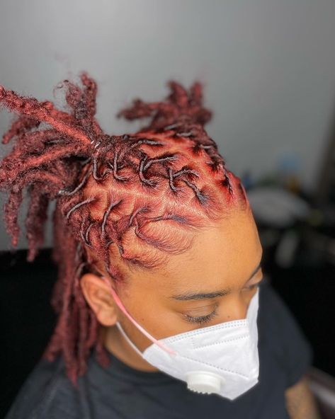 Short Loc Styles For Birthday, Locks For Black Women, Girl Loc Styles, Loc Styles For Short Hair Dreadlocks, Locks Hairstyles, Dreads Short Hair, Hairstyle Natural Hair, Loc Ideas, Dreadlocks Styles