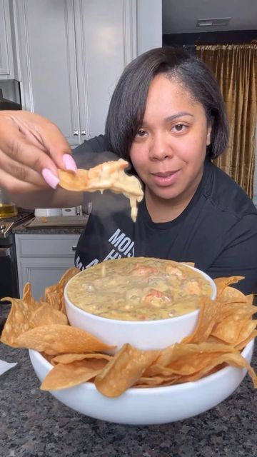 Seafood Network🦞🦐🦀🦑🐙🍤 on Instagram: "Rotel Dip 🔥🔥🔥🔥🔥🔥 Perfect for events, game nights, get togethers, etc. Don’t forget to save for later 🤤 Ingredients: 1 can rotel 16oz velvetta 1 pound ground beef 3/4 pound shrimp 1/2 cup heavy cream (or more) LIGHTLY season with all purpose Directions: Cook ground beef until no more pink. Take out and add shrimp and cook for 2-3 minutes. Take out, add rotel can with juices, and heavy cream. Add velvetta and cook until melted. Add shrimp and beef Shrimp Rotel Dip Recipe, Homemade Corn Chips, Fried Corn Tortillas, Rotel Recipes, Rotel Dip, Seafood Dip, Beef Dip, Queso Dip Recipes, Pies Recipes