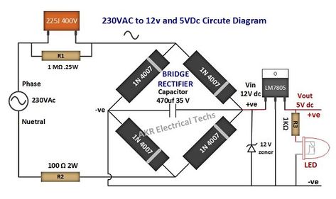 Simple Electronic Circuits, Basic Electrical Engineering, Power Supply Design, Basic Electronic Circuits, Basic Electrical Wiring, Power Engineering, Electronic Circuit Design, Power Supply Circuit, Electrical Circuit Diagram