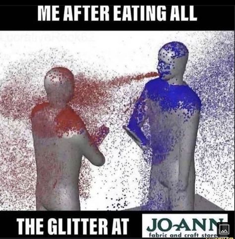 Glitter, Paint, Memes, Funny, Red, Blue, Instagram