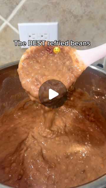 Jazlyn Resendez on Instagram: "Seriously the best refried beans in an instant pot! Cuts the time in HALF and you don’t need to soak! 🤗 
.
.
. 
#refriedbeans #beans #recetasmexicanas #dinnerideas #easyrecipes #instantpotrecipes #foodie" Refried Beans Recipe Slow Cooker, Instapot Refried Beans Instant Pot, Cheesy Refried Beans, Refried Beans Crockpot Mexican, Authentic Mexican Refried Beans, Diy Refried Beans Homemade, Home Made Refried Beans, Authentic Refried Beans Mexican Style, How To Make Refried Beans