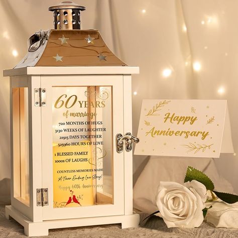 Amazon.com: 50th Anniversary Lantern, Best 50th Wedding Anniversary for Couple Parents Friends, Unique Happy 50th Anniversary Ideas Gift for Him or Her, Golden Fifty Years of Marriage Keepsake for Wife Husband : Home & Kitchen Marriage Anniversary Gift Ideas, Anniversary Decorations Ideas, 20th Anniversary Decorations, 10th Anniversary Decorations, Wedding Anniversary For Parents, 60 Anniversary Decorations, 10 Year Wedding Anniversary Gift, Happy 60th Anniversary, 20 Year Anniversary Gifts