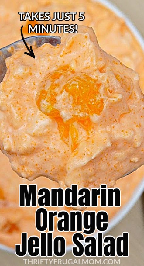 Mandarin Orange Jello, Mandarin Orange Jello Salad, Orange Jello Salad, Jello Deserts, Real Whipped Cream, Jello Fruit Salads, Orange Jello Salads, Orange Salad Recipes, Jello With Fruit