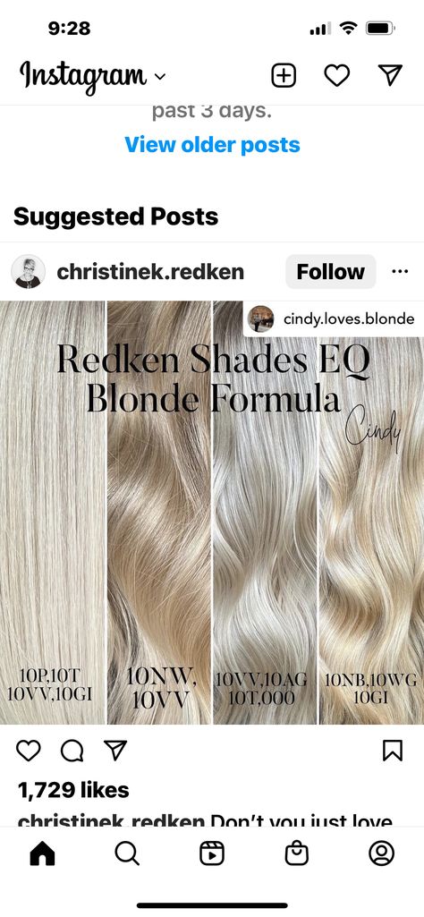 Vanilla Blonde Shades Eq Formulas, Redken Blonde Toner Formula, Redkin Eq Shades Formulas Blonde, Warm Blonde Shades Eq Formula, Redkin Eq Shades Formulas, Shades Eq Toner Formulas, Blonding Specialist, Toner Shades, Redken Toner