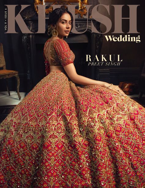 Download your free copy of Khush Wedding ⁠ featuring cover star Rakul Preet Singh (@rakulpreet) sporting the season’s most lust-worthy bridal wear by Frontier Raas (@frontierraas). Editor-In-Chief: Sonia Ullah Creative Director: Manni Sahota Fashion Editor/Styling: Vikas Rattu assisted by Reena Lakhani Jewellery: Amrapali Tribe Makeup: Ganga Hair: Aamir Naveed Photography: Arron Dunworth Words by: Nupur Sarvaiya Bridal Magazine Cover, Tribe Makeup, Frontier Raas, Hena Designs, Rakul Preet Singh, Indian Fashion Trends, Wedding Saree Blouse, Wedding Saree Blouse Designs, Best Bridal Makeup