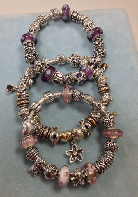 Vintage Pandora Bracelet, Purple Pandora Bracelet, Pandora Purple Bracelet, Baddie Pandora Bracelet, Colourful Pandora Bracelet, Pandora Inspiration, Pandora Bracelet Designs, Pandora Collection, Pandora Beads