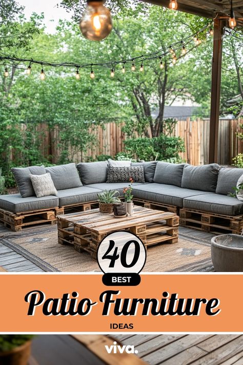 ♥ Looking for some patio furniture inspo? 🌿 Check out this stunning outdoor furniture set perfect for your patio. Get inspired with DIY patio furniture ideas and create the perfect outdoor oasis for relaxation and entertainment. 🌞🪑 #patiofurniture #outdoorfurniture #diy #patiodecor #modernfurniture Patio Furniture Inspiration, Diy Patio Furniture Ideas, Wooden Outdoor Furniture, Garden Backdrops, Stylish Outdoor Furniture, Outdoor Furniture Set, Patio Furniture Ideas, Wooden Swings, Large Backyard