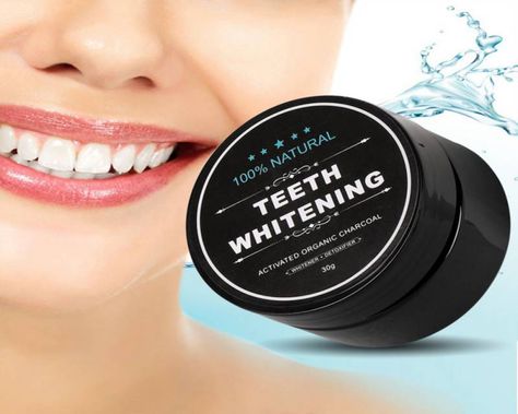 Activated Charcoal Teeth Whitening, Sensitive Teeth Remedy, Black Teeth, Teeth Whitening Remedies, Dental Plaque, Sikat Gigi, Charcoal Teeth Whitening, Charcoal Powder, Tooth Powder