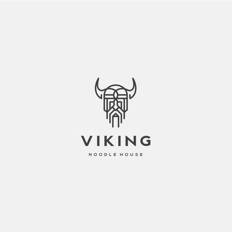 Nordic Logo, Asian Fusion Restaurant, Logo Design Samples, Alchemy Tattoo, Viking Tattoo Symbol, Line Art Logo, Art Logos, Nordic Runes, Viking Logo