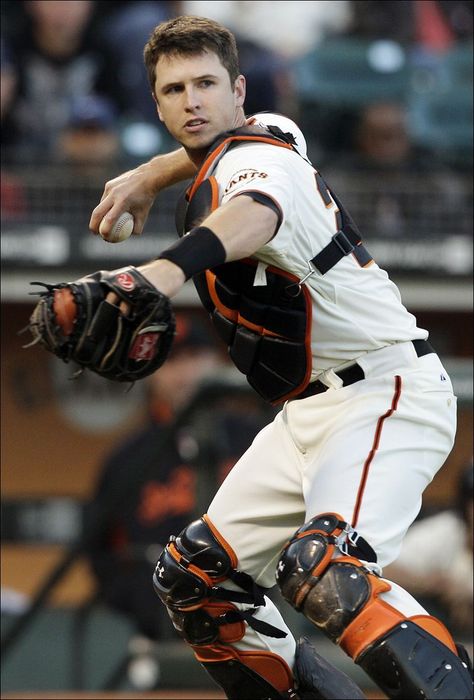 March 27th--today is Buster Posey's Birthday! He was born in Leesburg, Georgia in 1987 and he has been pretty busy since! Rookie of the Year in 2010, League MVP in 2012, 2 World Series rings and the list goes on and on. He is married to his high school sweetheart, Kristen and they are the proud parents of twins! Happy Birthday Buster! Sf Giants Baseball, San Francisco Giants Baseball, Baseball Catcher, Baseball Boys, Giants Baseball, Buster Posey, Giants Fans, Mlb Players, Arizona Diamondbacks