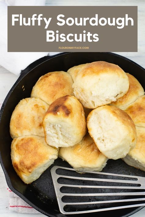 Homemade Sourdough Pinch Biscuits are mile high fluffy sourdough biscuits perfect with dinner. Sourdough Busicuts, Recipe Using Sourdough Bread, Best Biscuit Recipe, Sourdough Biscuits, Easy Sourdough Bread Recipe, Bread Ideas, Sourdough Bread Starter, Sourdough Starter Discard Recipe, Sourdough Pancakes