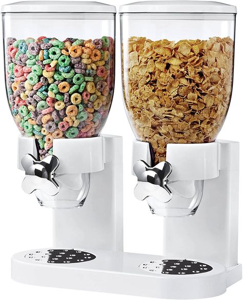 28 Genius Amazon Products I Discovered on TikTok and Never Want to Live Without Now Snack Dispenser, Dispenser Design, Food Dispensers, Cereal Containers, Cereal Dispenser, Dry Food Storage, Plastic Canisters, Amazon Kitchen Gadgets, Food Dispenser