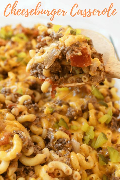 Casserole Cheeseburger, Casserole Pasta, Cheeseburger Pasta, Pyrex Casserole Dish, Cheeseburger Casserole, Cheesy Casserole, Pasta Ingredients, Pasta Dish, Easy Weeknight Meals