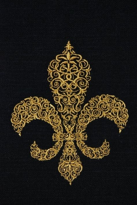 Gold & Black French Royalty, Fluer De Lis, Louisiana Art, Gold Work, Oui Oui, Ex Libris, New Orleans Saints, Lily Flower, Dali