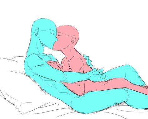 Love Drawing Poses, Art Poses Couples, Couple Poses Drawing, Couple Poses Reference, Ship Drawing, 캐릭터 드로잉, Figure Drawing Reference, Dessin Adorable, Art Poses