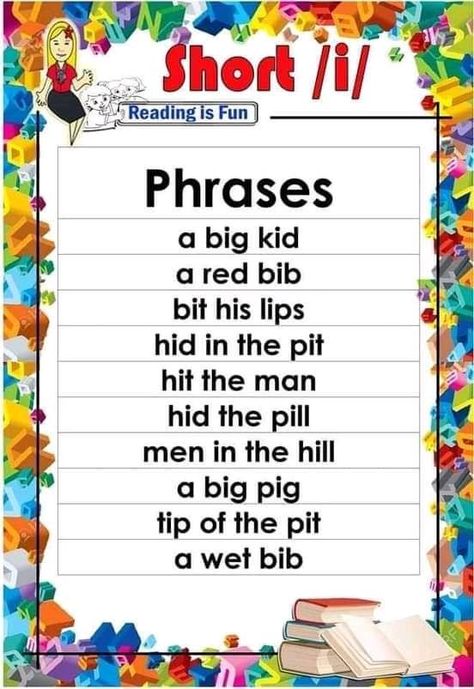 I Words, Short Vowel Worksheets, Short I Words, Free Printable Alphabet Worksheets, Phonics Reading Passages, Phonics Chart, Phonics Worksheets Free, Preschool Fine Motor Activities, Phrases And Sentences