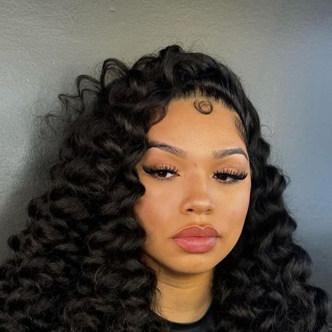 Hair By Jordan V. on Instagram: "Always Stay Gracious, Best Revenge is Your Paper 💋🎶  Frontal Wig Install x Wand Curls  (This was a curly wig wand curled)   #houstonhairstylist #louisianahairstylist  #texashairstylist #atlantahairstylist #arkansashairstylist #miamihairstylist #memphishairstylist #californiahairstylist #hairstylist #wigs #sewin #quickweave #beauty #hairtutorial #hairideas #hairinspo" Wand Curls Flip Over, Wand Curls On Weave, Weave Curls, Texas Hair, Quick Weave, Wand Curls, Curly Wigs, Frontal Wigs, Black Girls Hairstyles