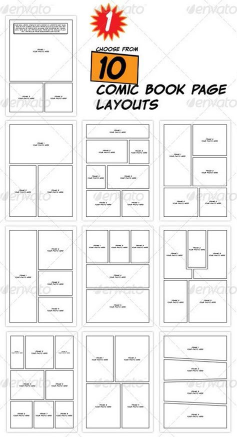 Book Page Layout, Comic Strip Template, Make A Comic Book, Comic Book Page, Comic Template, Comic Book Template, Comic Book Drawing, Comic Book Layout, Manga Tutorial