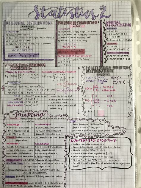 Stats notes 😬😭😭 As Level Maths Notes, Ap Statistics Notes, Statistic Notes Aesthetic, Ap Economics Notes, Stats Notes Aesthetic, Ap Statistics Notes Aesthetic, Aesthetic Statistics Notes, Stats Notes, Ap Stats Notes