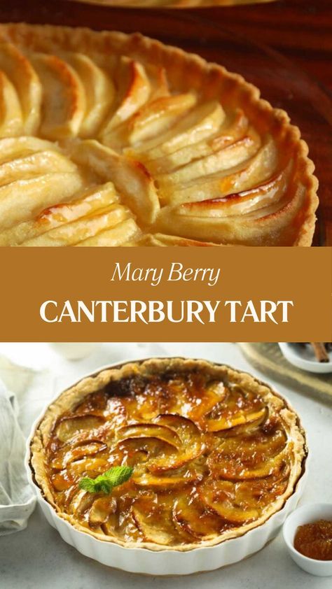 Mary Berry Canterbury Tart Sweet Shortcrust Pastry Recipes Desserts, Great British Bake Off Recipes, Baking Besties, Beautiful Tarts, Medieval Foods, British Food Traditional, British Bake Off Recipes, Scotland Food, Easy Tart Recipes