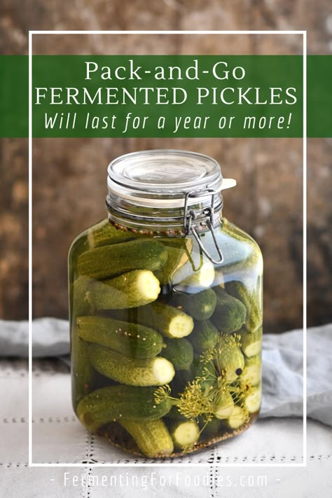 Fermented Pickles Recipe, Fermented Dill Pickles, Lacto Fermented Pickles, Easy Dill Pickles, Fermented Vegetables Recipes, Lacto Fermented, Dill Pickle Recipe, Fermented Veggies, Fermentation Crock