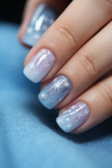 christmas nails, fall holiday nails, winter nails, december nails, winter nail designs, pretty nails ideas, stylish nails designs, fall baddie nails, winter christmas nails, christmas nails designs, christmas nails 2023, aesthetic christmas nails, pastel nails, cool blue nails, snowflake nails, winter nail art, holiday nail ideas, seasonal nail trends, festive manicure, trendy nail colors, icy nail designs, snowflake nail art, nail inspiration, frosty nails, seasonal nail looks Blue Christmas Nails, Glitter Gradient, December Nails, Stylish Nails Designs, Christmas Gel Nails, Pink French, Blue Nail Designs, Snowflake Nails, Blue Nail