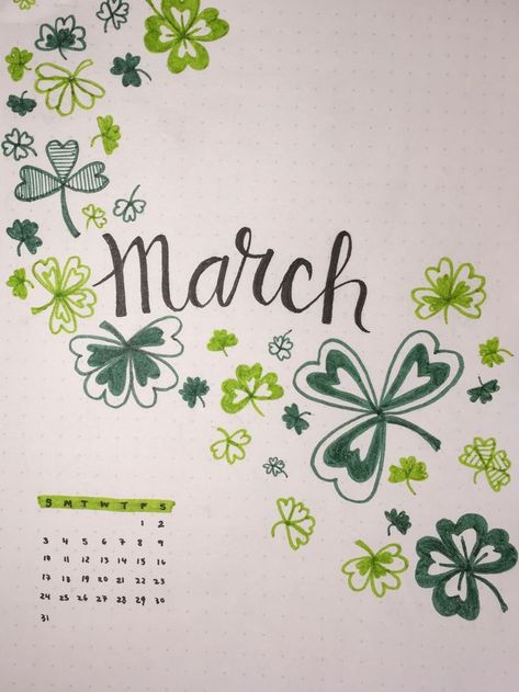 March Dot Journal Ideas, March Bulletin Journal Ideas, March Journal Cover, March Doodles, March Monthly Spread, March Bullet Journal Cover, March Journal, March Bujo, Monthly Ideas