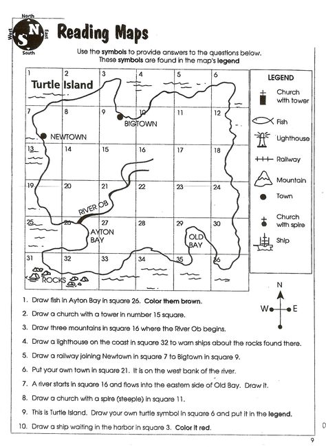 Worksheet  Map Skills Worksheets 2nd Grade Comprehension Worksheet Chapter Notes, Reading Practice Worksheets, Reading Skills Worksheets, Social Studies Maps, Teaching Maps, Map Skills Worksheets, Geography Notes, Third Grade Social Studies, 3rd Grade Social Studies