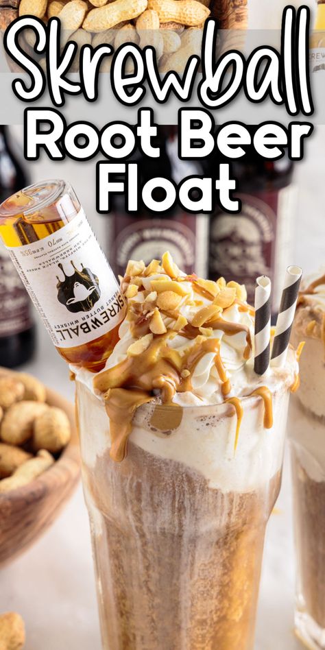 Alcoholic Root Beer Float, Dessert Night, Root Beer Recipe, Peanut Butter Whiskey, Beer Ingredients, Float Recipes, Alcohol Beverages, Refreshing Beverages, Family Desserts